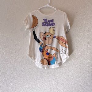 Multi color space jam/tune squad tee shirt